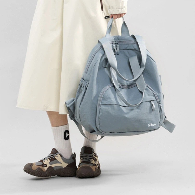 casual work tote-blue